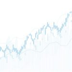 Business candle stick graph chart of stock market investment trading, Bullish point, Bearish point. trend of graph vector design.